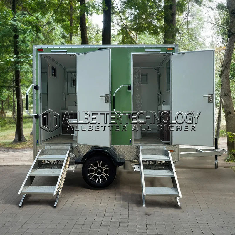 Allbetter Premium Outdoor Public Restroom Trailer Portable Luxury Bathroom with Shower Room Smart Mobile Toilet Customized
Allbetter Premium Outdoor Public Restroom Trailer Portable Luxury Bathroom with Shower Room Smart Mobile Toilet Customized
