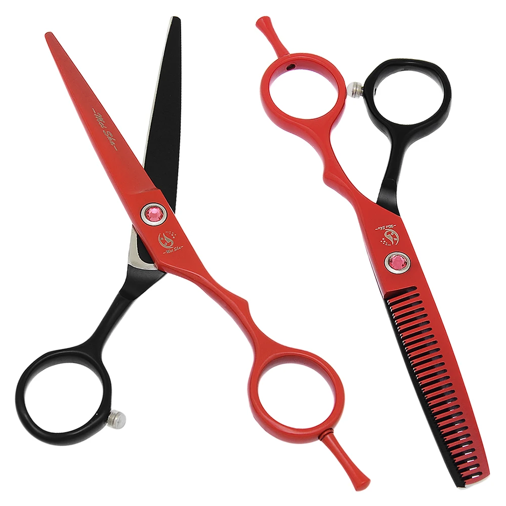 5.5" Professional Cutting Scissors Thinning Scissor for Hairdressers Japan Steel Salon Barber Hair Shears Hair Tijeras A0020A
5.5" Professional Cutting Scissors Thinning Scissor for Hairdressers Japan Steel Salon Barber Hair Shears Hair Tijeras A0020A 