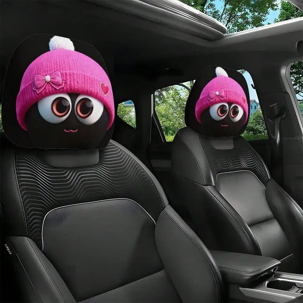 2pcs knitted hat, big-eyed cute printed car head pillowcase | Stylish and fun, easy to install and clean, polyester material
2pcs knitted hat, big-eyed cute printed car head pillowcase | Stylish and fun, easy to install and clean, polyester material