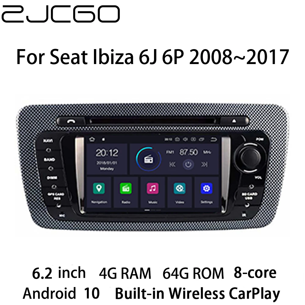 ZJCGO Car Multimedia Player Stereo GPS DVD Radio 8 Core Navigation Android 10 Screen for Seat Ibiza 6J 6P 2008~2017
ZJCGO Car Multimedia Player Stereo GPS DVD Radio 8 Core Navigation Android 10 Screen for Seat Ibiza 6J 6P 2008~2017