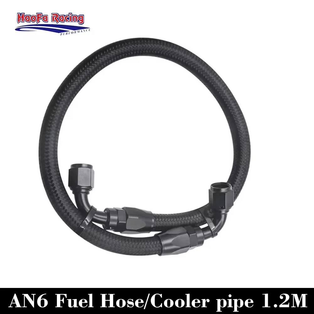 Universal AN6 AN8 AN10 Oil Fuel Hose KIT Nylon Braided Rubber Fuel Pipe+ with Two 90° Degree Fitting Hose End 6an Black 1.2M
Universal AN6 AN8 AN10 Oil Fuel Hose KIT Nylon Braided Rubber Fuel Pipe+ with Two 90° Degree Fitting Hose End 6an Black 1.2M