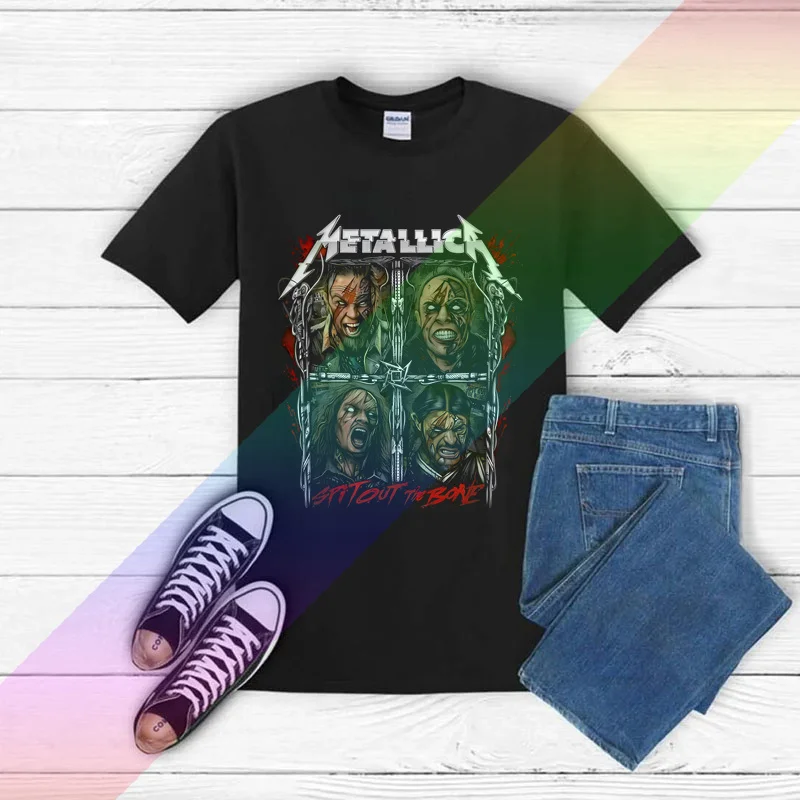 2024 Men T Shirt Casual Metallicat Music Enthusiast T-Shirt Spit Out The Bone Graphic Summer Short Sleeves 100% Cotton S-3XL Tee
2024 Men T Shirt Casual Metallicat Music Enthusiast T-Shirt Spit Out The Bone Graphic Summer Short Sleeves 100% Cotton S-3XL Tee