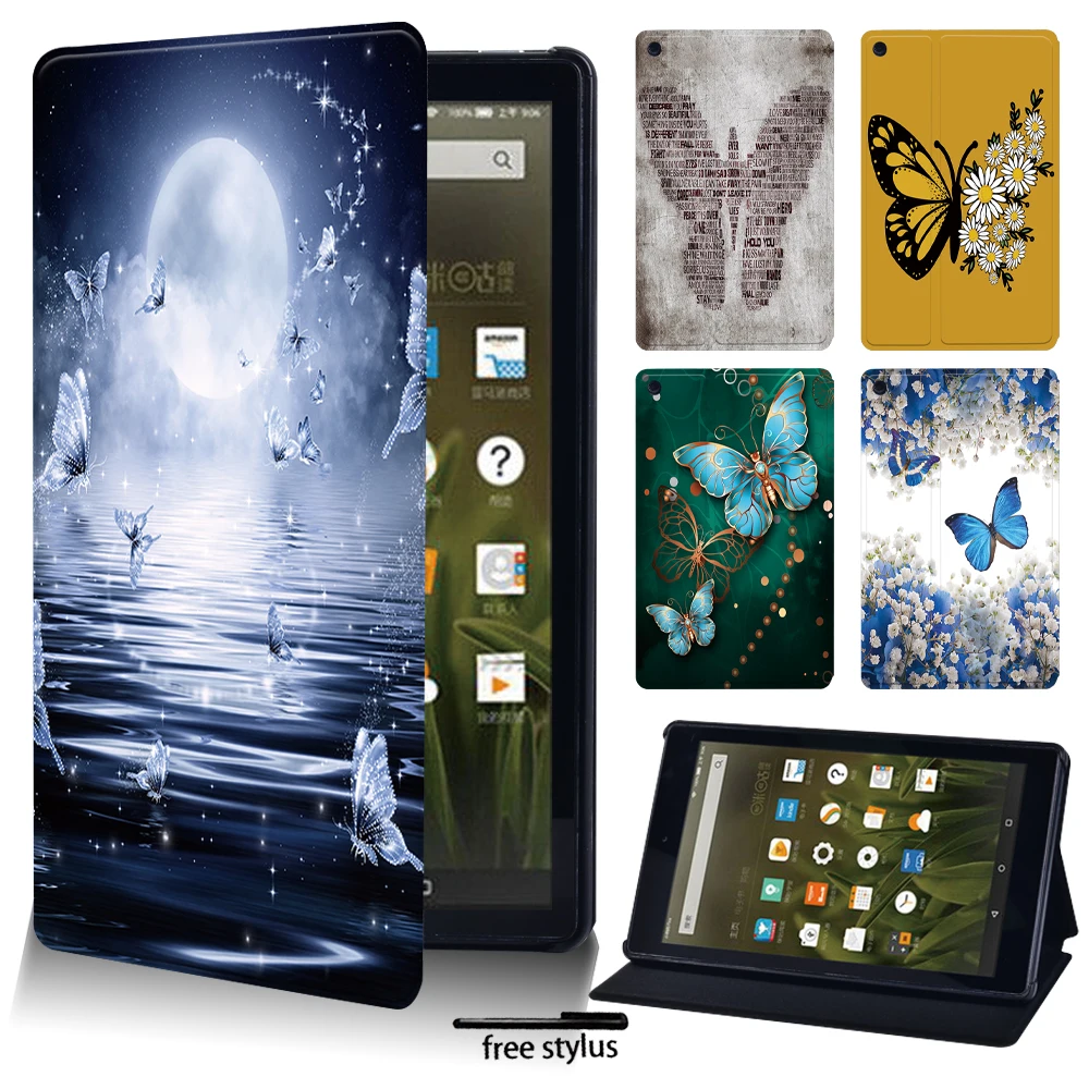 PU Leather Stand Cover Case for Fire 7 5/7/9th Gen/HD 8 / 10 Fashion Pattern Protective Cover for HD 8 Plus 10th Gen 2020
PU Leather Stand Cover Case for Fire 7 5/7/9th Gen/HD 8 / 10 Fashion Pattern Protective Cover for HD 8 Plus 10th Gen 2020