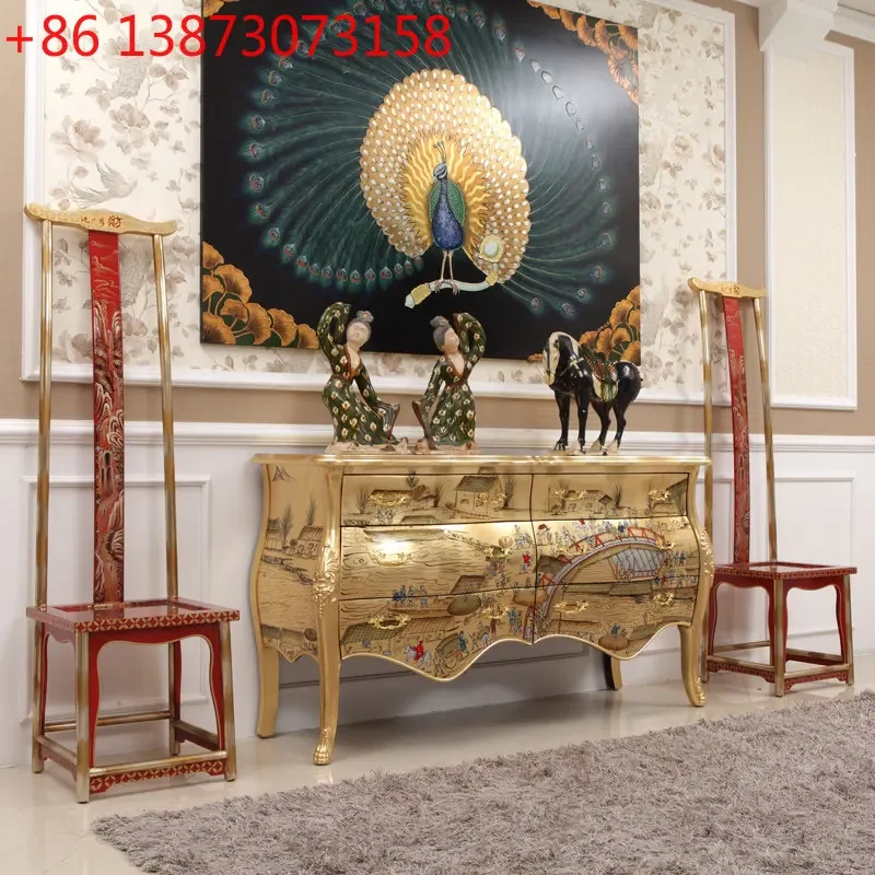 New Chinese Style solid wood entrance hall decorative furniture entryway cabinet
New Chinese Style solid wood entrance hall decorative furniture entryway cabinet