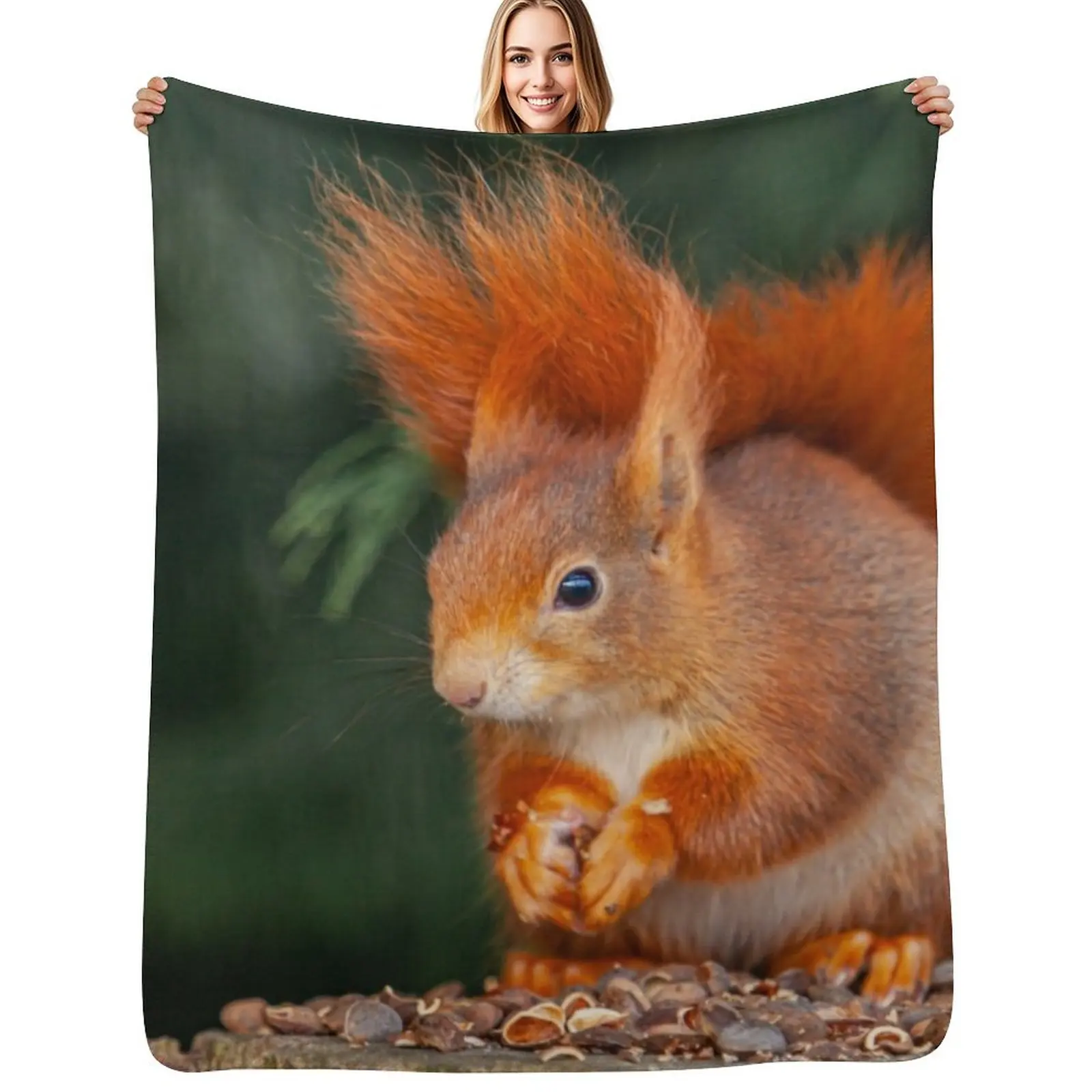 Red Squirrel Throw Blanket Stylish Warm Blanket for Living Room Bedroom
Red Squirrel Throw Blanket Stylish Warm Blanket for Living Room Bedroom