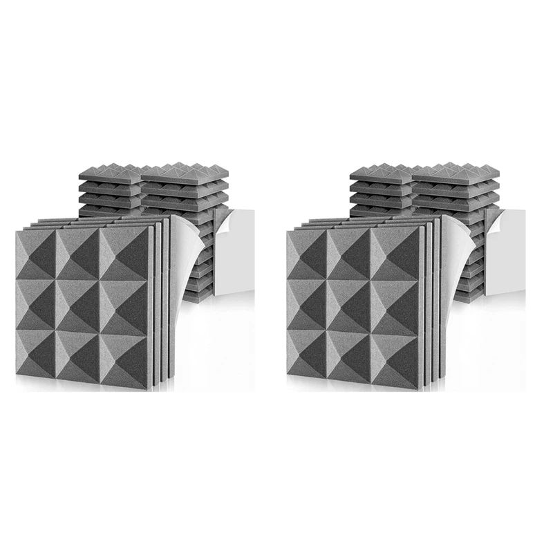 48 Pieces Acoustic Foam Board,Self-Adhesive Sound-Proof Foam Board,Wall Reduce Noise Foam,For Music,Studio,Etc,5X30x30cm
48 Pieces Acoustic Foam Board,Self-Adhesive Sound-Proof Foam Board,Wall Reduce Noise Foam,For Music,Studio,Etc,5X30x30cm