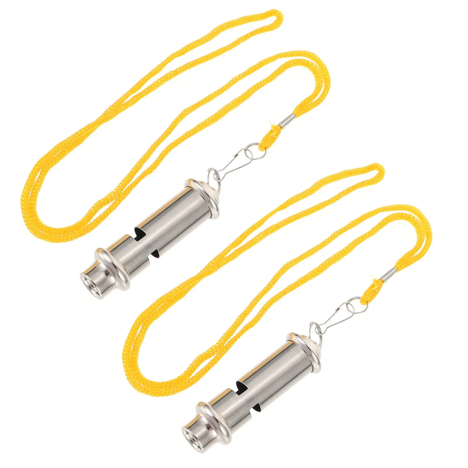 2 Pcs Stainless Steel Whistle Sports Football Instructor Portable Crisp Sound Professional Referee Racing Running Competition
2 Pcs Stainless Steel Whistle Sports Football Instructor Portable Crisp Sound Professional Referee Racing Running Competition