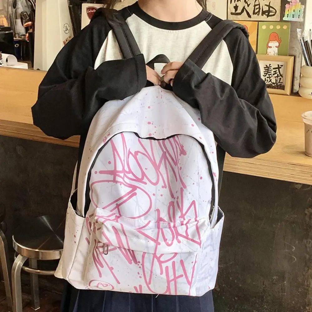Fashion Letter Graffiti Travel Backpack Large Capacity Lightweight Students Schoolbag Oxford Cloth Zipper School Bag
Fashion Letter Graffiti Travel Backpack Large Capacity Lightweight Students Schoolbag Oxford Cloth Zipper School Bag