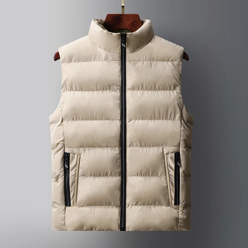 Autumn Winter Men' Coats Men Stand Collar Warm Waistcoats Clothing Sleeveless Vest Jackets Fashion Male Cotton-Padded Vest
Autumn Winter Men' Coats Men Stand Collar Warm Waistcoats Clothing Sleeveless Vest Jackets Fashion Male Cotton-Padded Vest