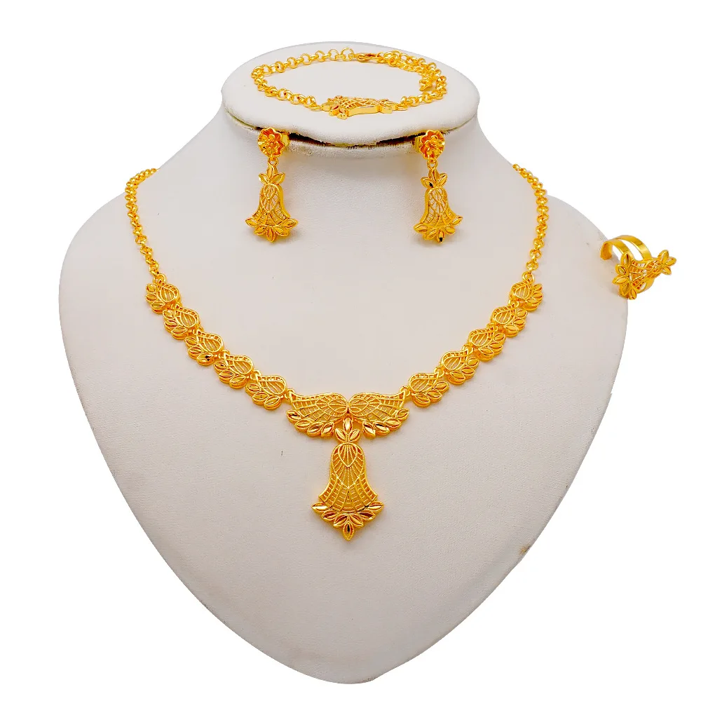 Sunnice Trendy 18k Gold Plated Jewelry Set WomenGift Wedding Gift Party Tarnish Free 
Sunnice Trendy 18k Gold Plated Jewelry Set WomenGift Wedding Gift Party Tarnish Free