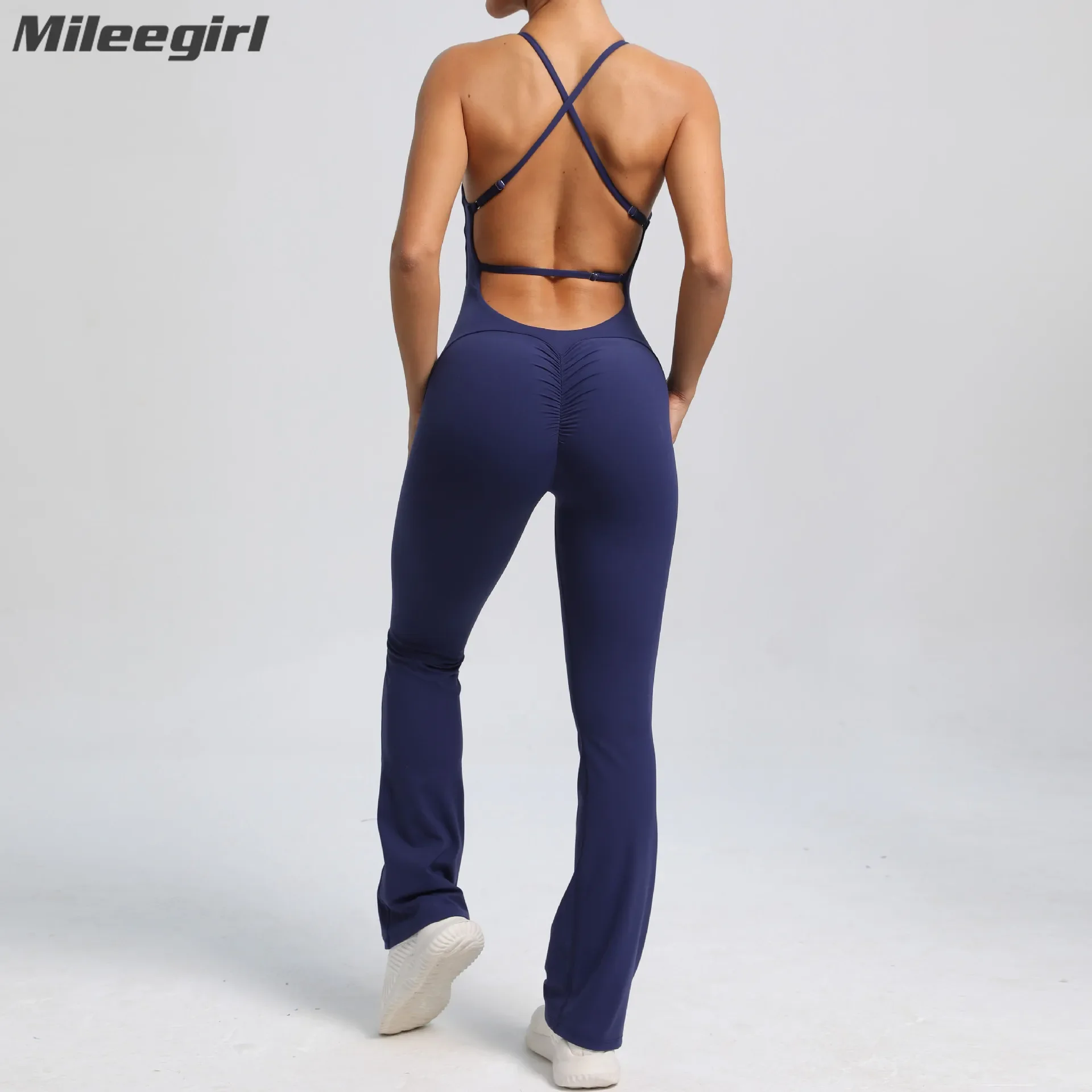 Женские комбинезоны для йоги Mileegirl с перекрестной спиной, спортивные расклешенные брюки с подъемом бедер, быстросохнущий спортивный костюм для фитнеса в тренажерном зале, боди для тренировок
Женские комбинезоны для йоги Mileegirl с перекрестной спиной, спортивные расклешенные брюки с подъемом бедер, быстросохнущий спортивный костюм для фитнеса в тренажерном зале, боди для тренировок