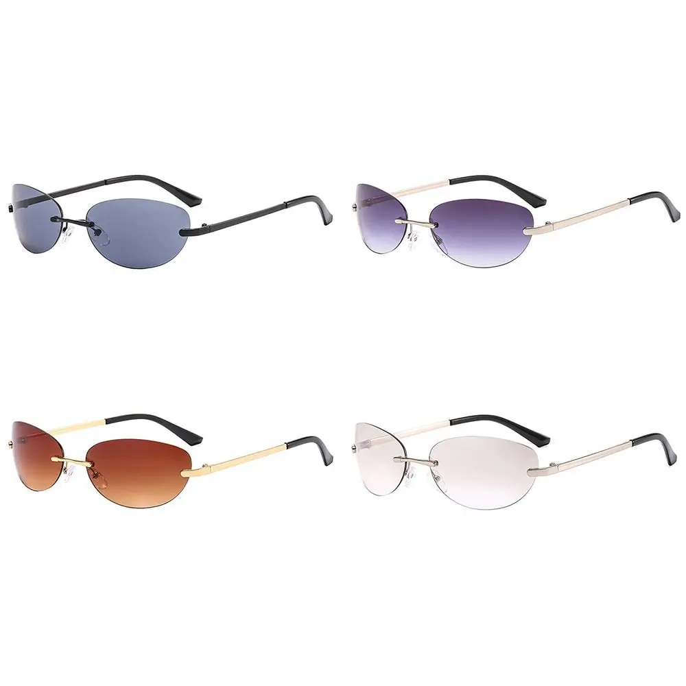 Y2K Wrap Around Rimless Sunglasses for Women Men 2000's Sun Glasses Futuristic Eyewear Gradient Shades Transparent Eyewear
Y2K Wrap Around Rimless Sunglasses for Women Men 2000's Sun Glasses Futuristic Eyewear Gradient Shades Transparent Eyewear