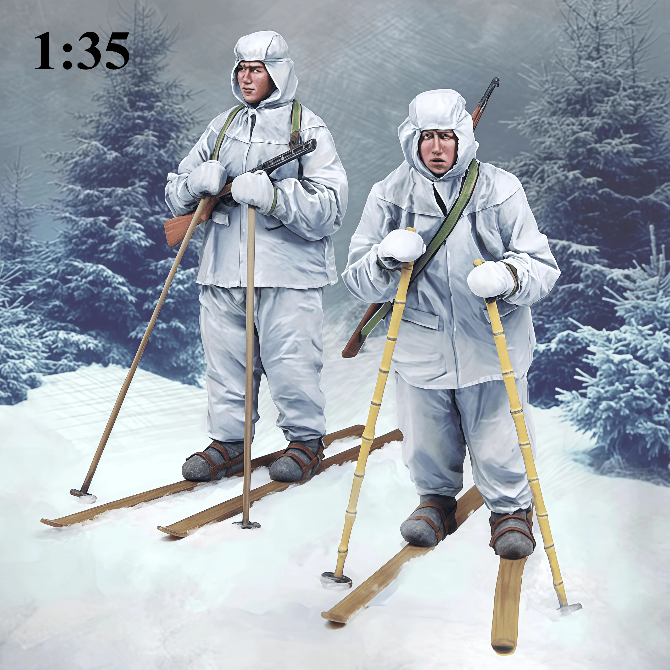 1: 35 Cast Resin Model GK, Special Forces Disguised Skiing 2 People, Unpainted Needs To Be Assembled
1: 35 Cast Resin Model GK, Special Forces Disguised Skiing 2 People, Unpainted Needs To Be Assembled