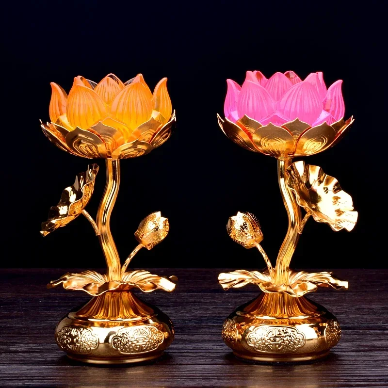 Buddha's imitation glass lotus candlestick for Buddha's butter lamp base indoor retro candles for lamp rack postage. Hot sales
Buddha's imitation glass lotus candlestick for Buddha's butter lamp base indoor retro candles for lamp rack postage. Hot sales