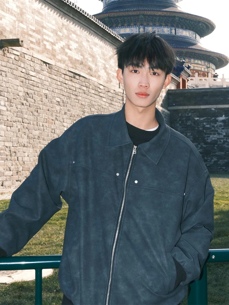 Ретро-куртка Харрингтон с заклепками, мужская, из искусственной кожи, с воротником, весенняя, в американском уличном стиле, повседневная, свободного кроя, для подростков
Ретро-куртка Харрингтон с заклепками, мужская, из искусственной кожи, с воротником, весенняя, в американском уличном стиле, повседневная, свободного кроя, для подростков