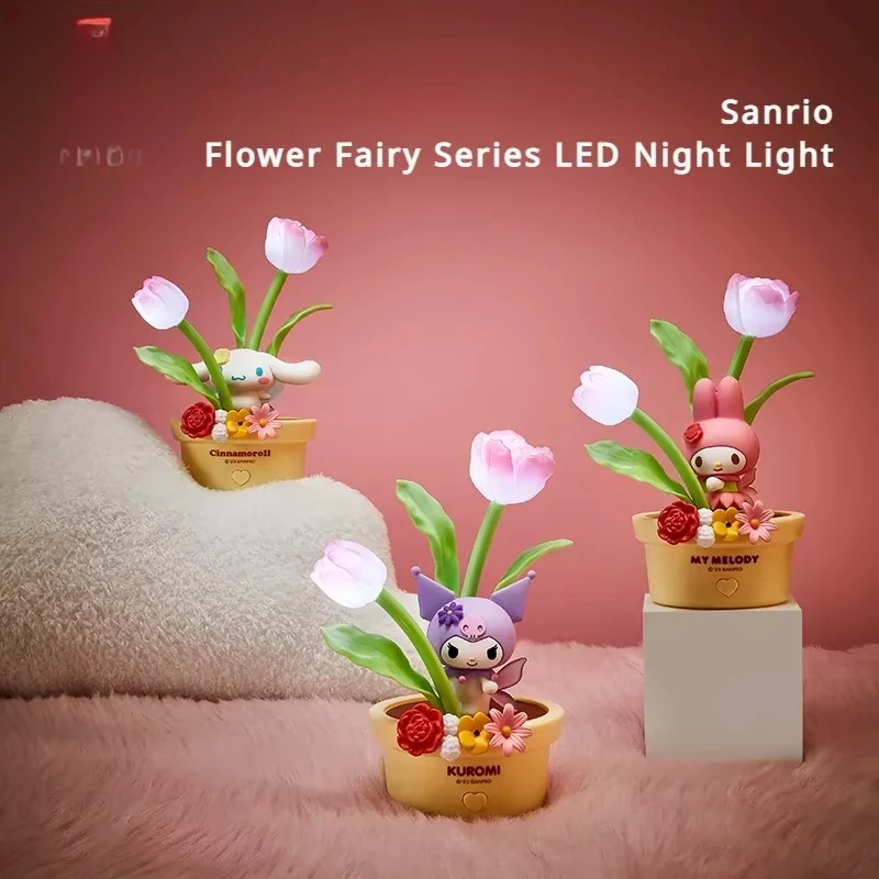 Sanrio Flower Fairy Series LED Night Light for Sleeping Birthday Gift Animation Peripheral Kuromi Cinnamoroll My Melody
Sanrio Flower Fairy Series LED Night Light for Sleeping Birthday Gift Animation Peripheral Kuromi Cinnamoroll My Melody
