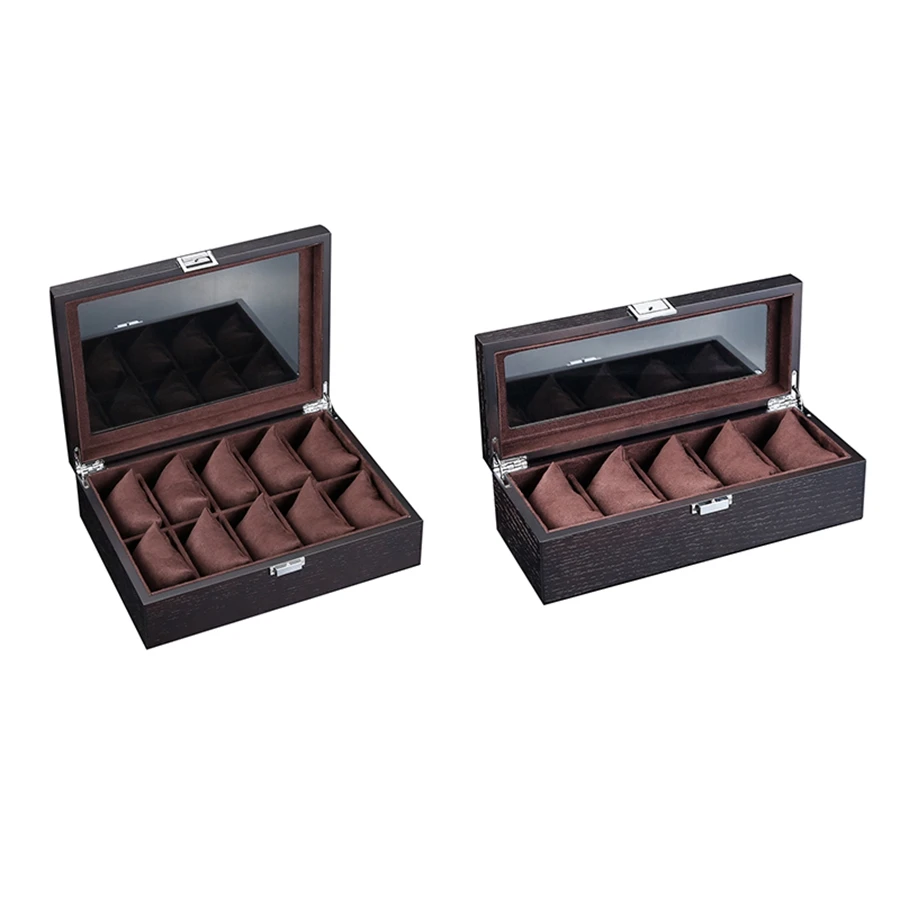 Wood Watch Display Box Organizer Black Top Watch Wooden Case Fashion Watch Storage Packing Gift Boxes Jewelry Case 10 Slot
Wood Watch Display Box Organizer Black Top Watch Wooden Case Fashion Watch Storage Packing Gift Boxes Jewelry Case 10 Slot