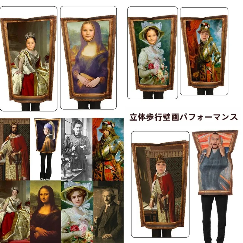 Halloween Party Costume Mona Lisa Pollock King Scream Vincent Van Gogh Prank Wall Painting Outfit Women's Ethnic Stage Costume
Halloween Party Costume Mona Lisa Pollock King Scream Vincent Van Gogh Prank Wall Painting Outfit Women's Ethnic Stage Costume