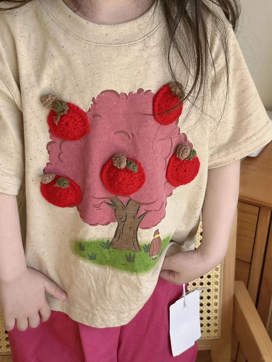 Cute Short Sleeve Children's T-shirt Women's Base Shirt Inner Wear Korean Style Lovely Top Summer Fashionable Kids' Clothes
Cute Short Sleeve Children's T-shirt Women's Base Shirt Inner Wear Korean Style Lovely Top Summer Fashionable Kids' Clothes