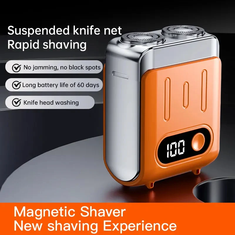 Mini Electric Smart Shaver Dual Blade Household Car Shaver Digital Display Rechargeable Shaver Powerful Beard Trimmer Tool
Mini Electric Smart Shaver Dual Blade Household Car Shaver Digital Display Rechargeable Shaver Powerful Beard Trimmer Tool
