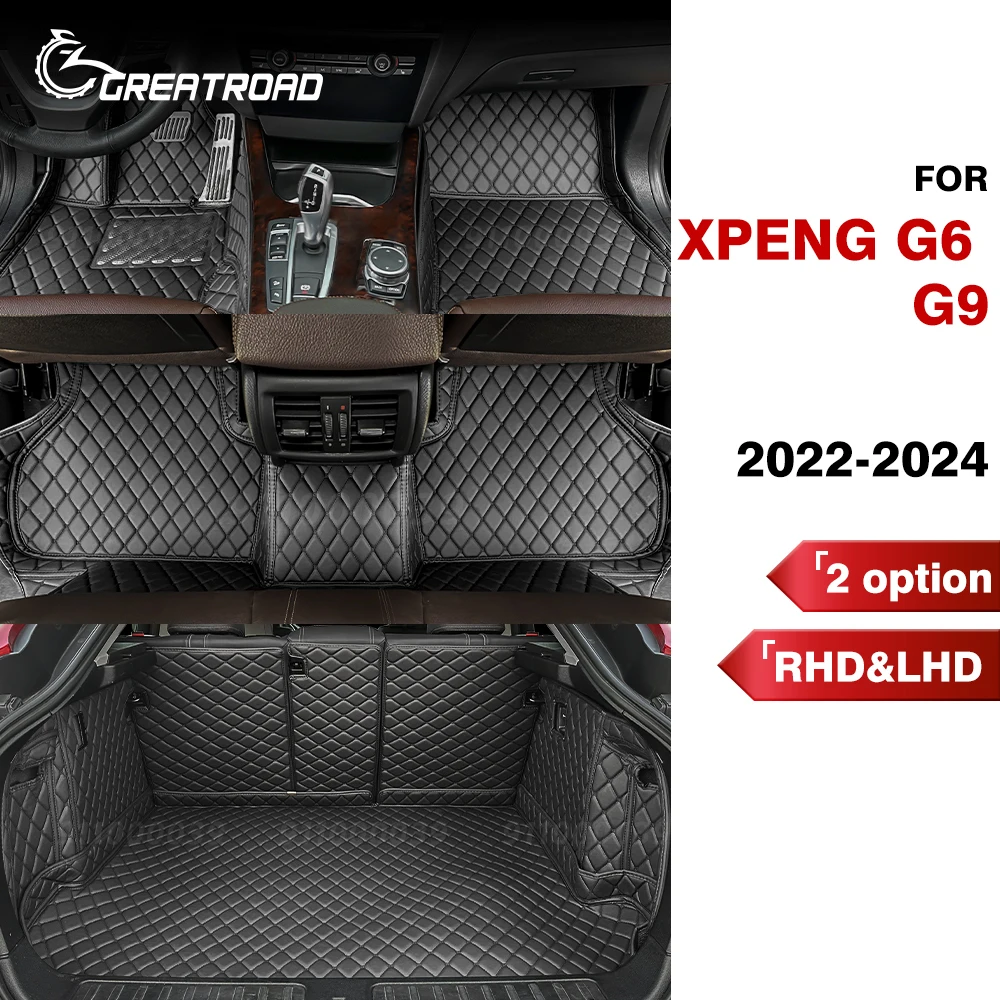 Автомобильные коврики для Xpeng G6 G9 2022 2023 2024, изготовленные на заказ коврики для багажника, автомобильные подушечки для ног, автомобильный ковер, аксессуары для интерьера
Автомобильные коврики для Xpeng G6 G9 2022 2023 2024, изготовленные на заказ коврики для багажника, автомобильные подушечки для ног, автомобильный ковер, аксессуары для интерьера