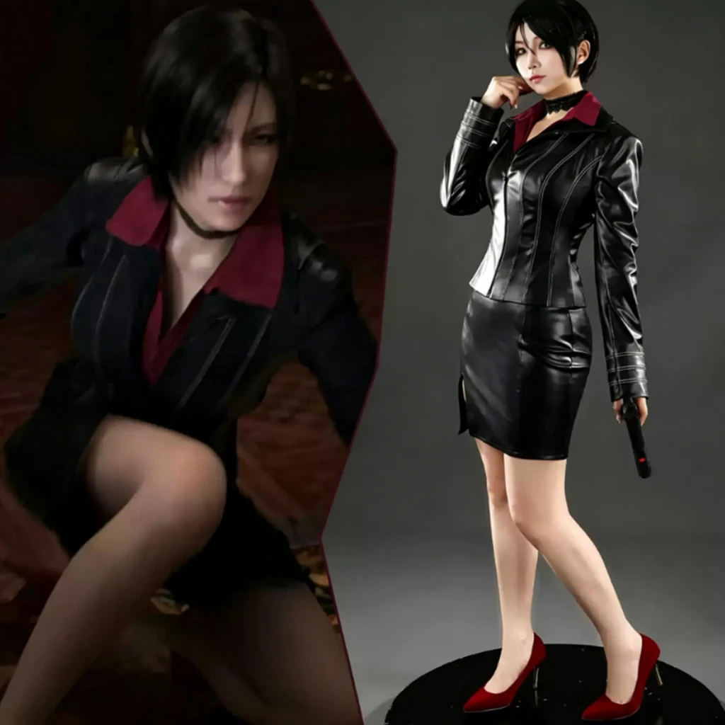 Game Ada Cosplay Wong Costume Black Dress Set Halloween Christmas Party Ada Play Role Clothes Clothing
Game Ada Cosplay Wong Costume Black Dress Set Halloween Christmas Party Ada Play Role Clothes Clothing