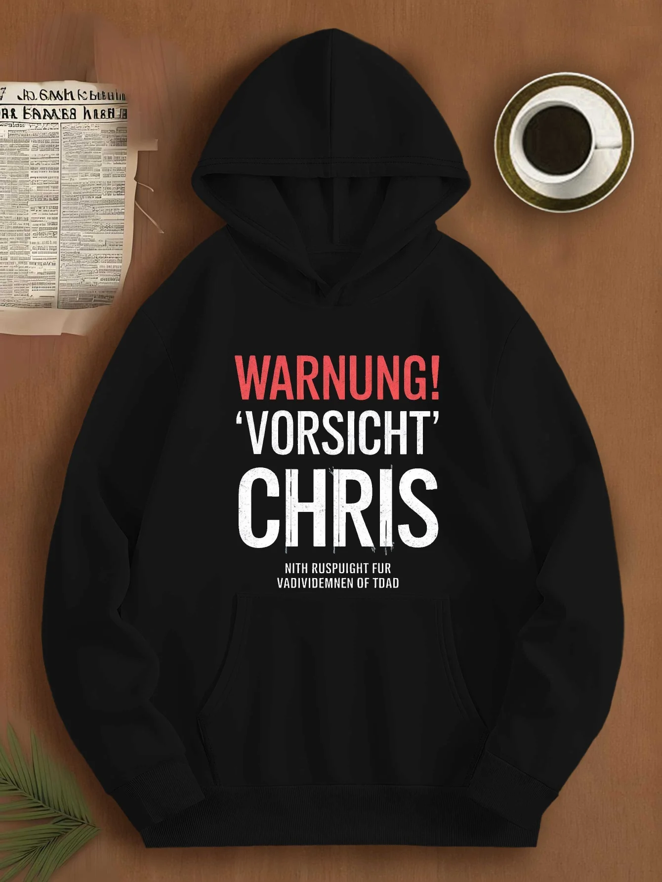 Man "Warning! Be careful" Kristuratu Hoodie - Casual hoodie, with large letters, loose fit, long sleeves
Man "Warning! Be careful" Kristuratu Hoodie - Casual hoodie, with large letters, loose fit, long sleeves