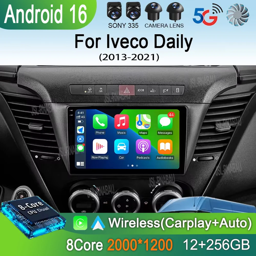 Автомагнитола Android 16 с Carplay и Auto, Wi-Fi+4G для Iveco Daily 2013-2021, мультимедийный видеоплеер, навигация GPS, 2DIN
Автомагнитола Android 16 с Carplay и Auto, Wi-Fi+4G для Iveco Daily 2013-2021, мультимедийный видеоплеер, навигация GPS, 2DIN