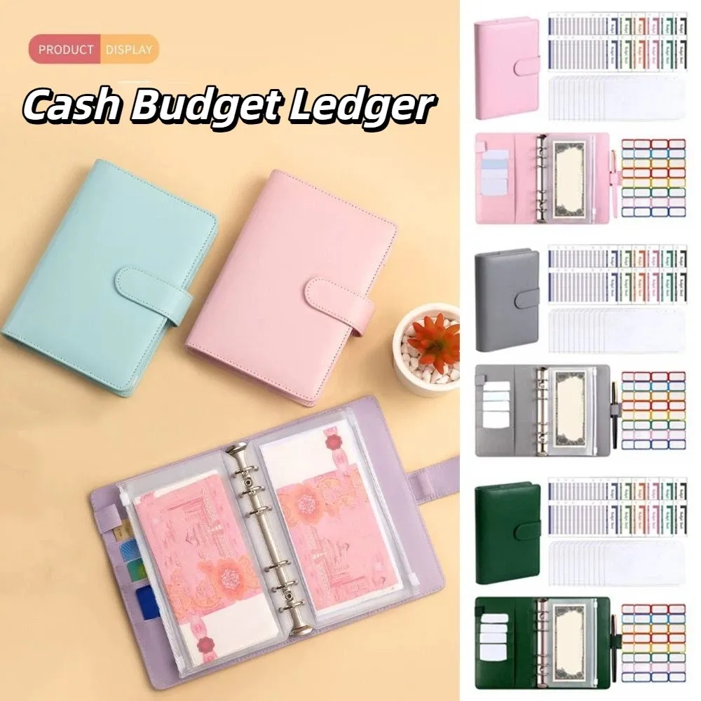 A6 Cash Budget Ledger Macaron Color Magnetic button Loose-leaf Notebook Colored Self-adhesive Labels Daily Plan
A6 Cash Budget Ledger Macaron Color Magnetic button Loose-leaf Notebook Colored Self-adhesive Labels Daily Plan