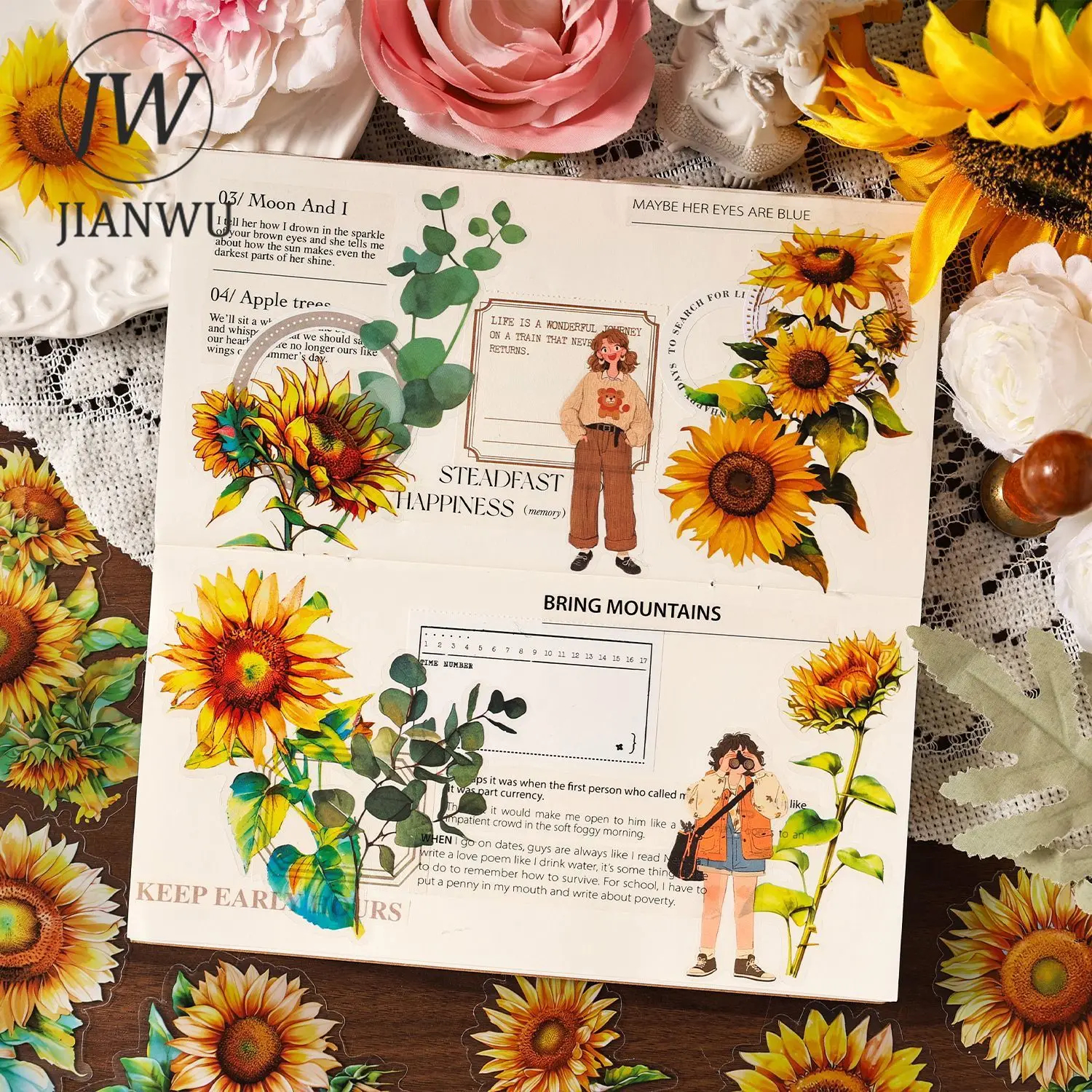 JIANWU Summer Rainforest Series Vintage Plant Flower Landscape Material Collage PET Sticker Creative DIY Journal Stationery
JIANWU Summer Rainforest Series Vintage Plant Flower Landscape Material Collage PET Sticker Creative DIY Journal Stationery