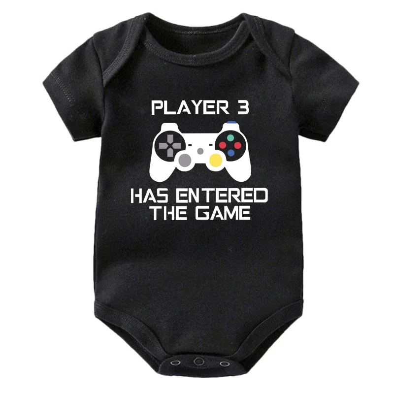 Player 3 Has Entered the Game Newborn Baby Bodysuit Cotton Short Sleeve Infant Romper Funny Boys Girls Jumpsuit
Player 3 Has Entered the Game Newborn Baby Bodysuit Cotton Short Sleeve Infant Romper Funny Boys Girls Jumpsuit