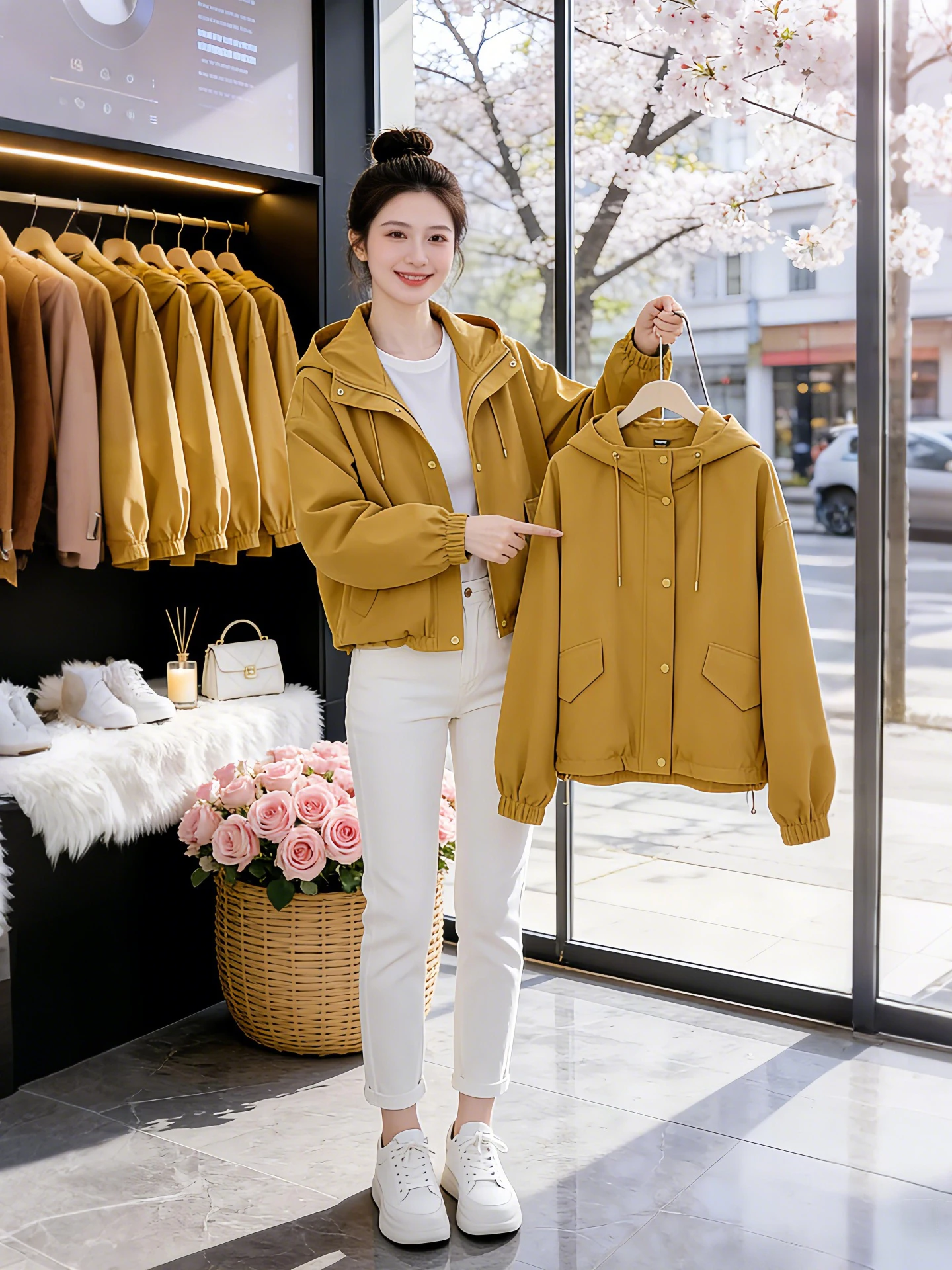 Early Spring Unique Beautiful Women's Jacket 2026 Spring Autumn New Large Size Slimming Fashionable Hooded Windbreaker Coat
Early Spring Unique Beautiful Women's Jacket 2026 Spring Autumn New Large Size Slimming Fashionable Hooded Windbreaker Coat