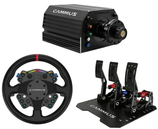 CAMMUS GT2 Bundle Sim Driving Racing Simulator Direct Drive Steering Wheel Gaming Pedals for PC
CAMMUS GT2 Bundle Sim Driving Racing Simulator Direct Drive Steering Wheel Gaming Pedals for PC