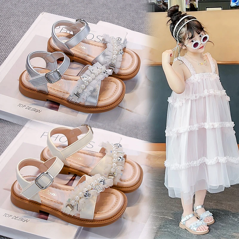 Kids Sandals Versatile Rhinestone Pearl Breathable Toddler Casual Flats 2026 Summer New Baby Girls Fashion Beach Shoes Trendy
Kids Sandals Versatile Rhinestone Pearl Breathable Toddler Casual Flats 2026 Summer New Baby Girls Fashion Beach Shoes Trendy