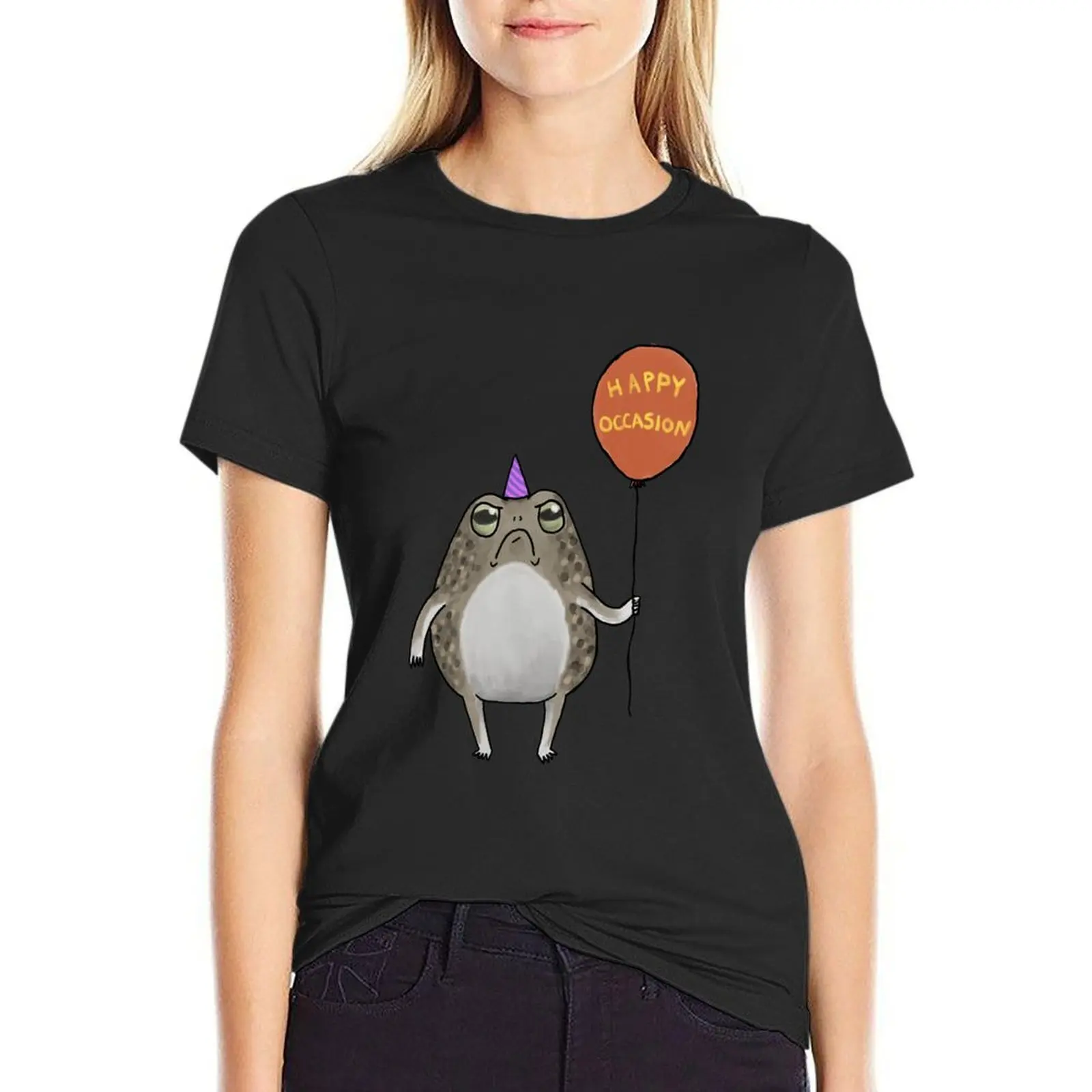 Happy Occasion Frog T-Shirt animal print shirt for girls vintage sports fans shirts graphic tees Womens clothing
Happy Occasion Frog T-Shirt animal print shirt for girls vintage sports fans shirts graphic tees Womens clothing