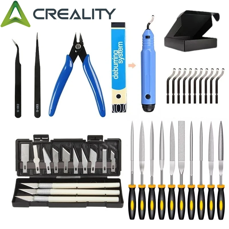 3D Model Grinding Tool Deburring Engraving Knife Kit Carving Tool DIY File Cutter Scraper Trimming Tool 3D Print Tool Kit
3D Model Grinding Tool Deburring Engraving Knife Kit Carving Tool DIY File Cutter Scraper Trimming Tool 3D Print Tool Kit 