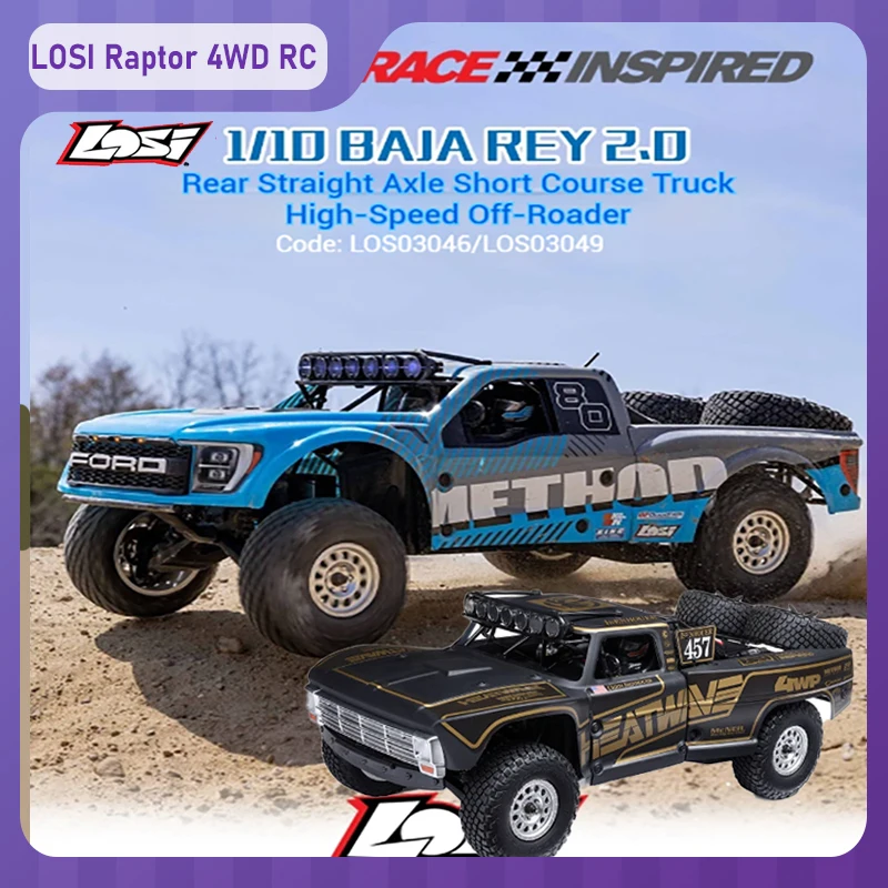 LOSI Baja Rey 2.0 Raptor RC Car 1:10 4WD Brushless Electric RC Off-Road Vehicle 2.4G RC Ford F-100 Climbing Car Model Gift
LOSI Baja Rey 2.0 Raptor RC Car 1:10 4WD Brushless Electric RC Off-Road Vehicle 2.4G RC Ford F-100 Climbing Car Model Gift