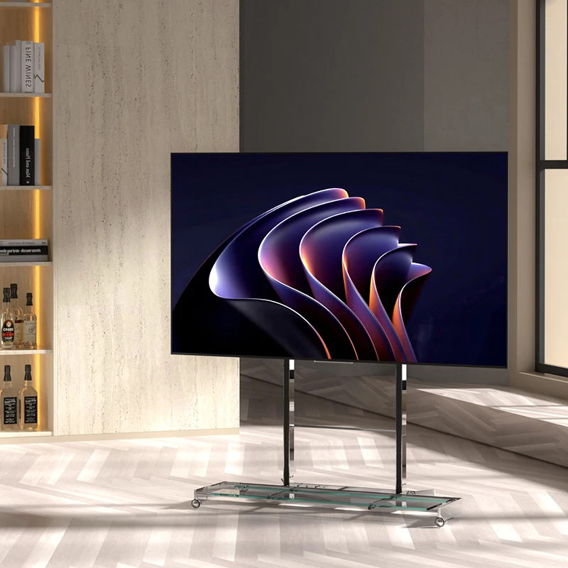 Super large TV stand, suitable for 100~ 120 inches, household and commercial, stainless steel glass baffle
Super large TV stand, suitable for 100~ 120 inches, household and commercial, stainless steel glass baffle