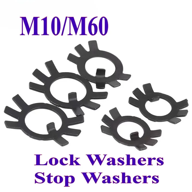 Lock Washers M10 M12 M14 to M60 Black Steel GB858 for Slotted Round Nuts, Gasket Spacer Retaining Stop Washers
Lock Washers M10 M12 M14 to M60 Black Steel GB858 for Slotted Round Nuts, Gasket Spacer Retaining Stop Washers