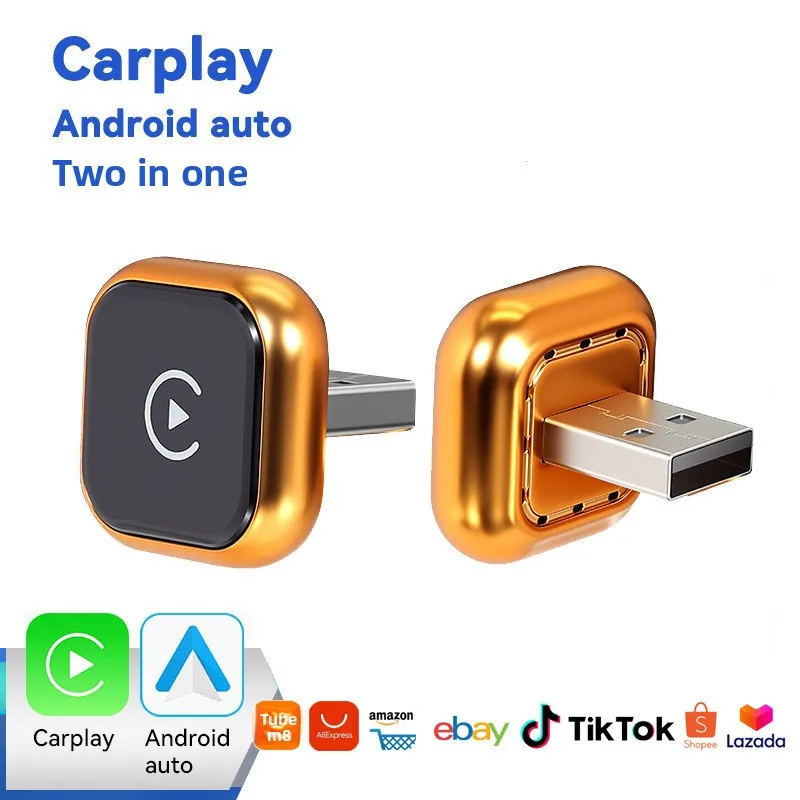 New Electroplated Wireless CarPlay Box, 2-in-1 Adapter for Android, Plug and Play with No Stuttering or Latency
New Electroplated Wireless CarPlay Box, 2-in-1 Adapter for Android, Plug and Play with No Stuttering or Latency