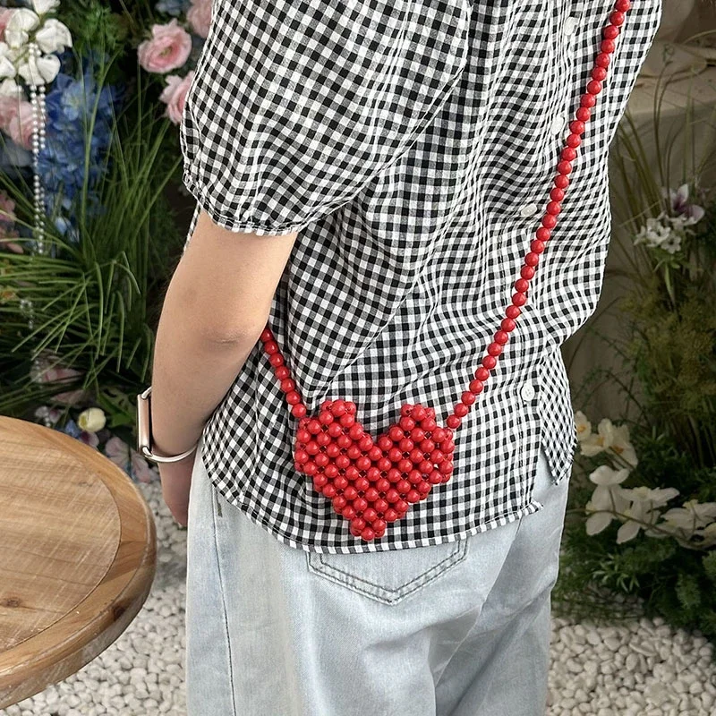 Fashion Popularity Decorative Heart Shape Shoulder & Crossbody Bags Beaded Hollow Out Stylish Design Handbags for Women 2025 New
Fashion Popularity Decorative Heart Shape Shoulder & Crossbody Bags Beaded Hollow Out Stylish Design Handbags for Women 2025 New