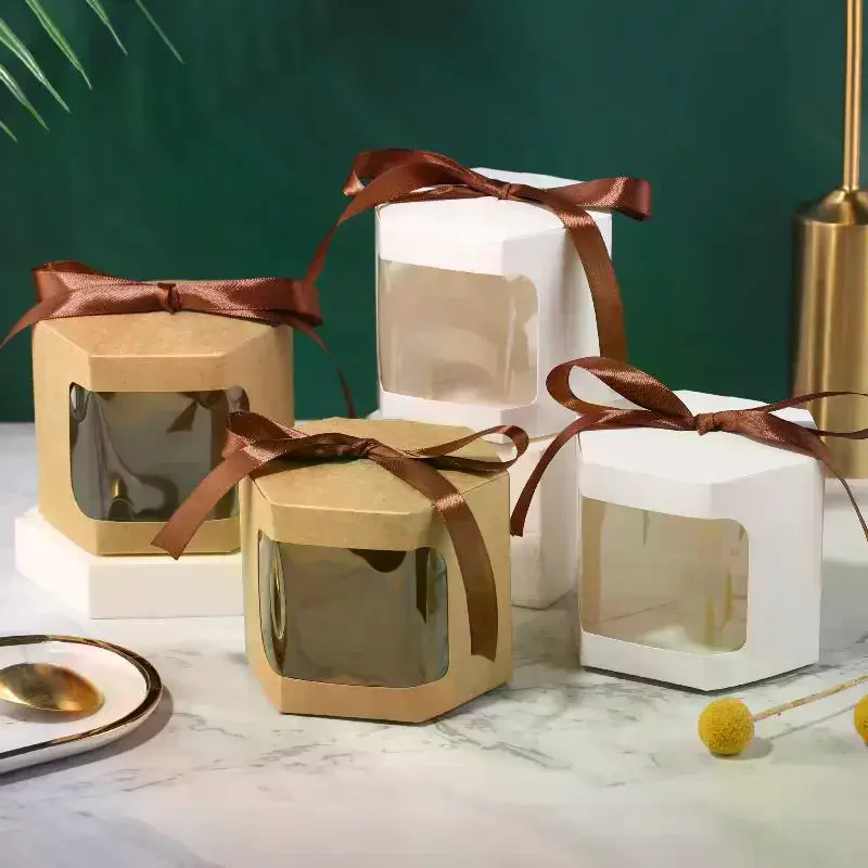 10 Pcs Cake Box Packaging Paper Bags Hexagon Candy Boxes With Clear Pvc Window Birthday Gift Box Presents Sweets Package
10 Pcs Cake Box Packaging Paper Bags Hexagon Candy Boxes With Clear Pvc Window Birthday Gift Box Presents Sweets Package