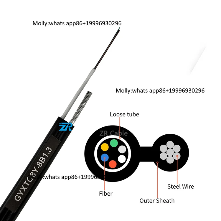 Outdoor 2 4 6 8 12 24 Core Fig Armored FTTH Drop Cable Figura GYXTC8S GYXTC8Y Mini Figure Cable Dropcore
Outdoor 2 4 6 8 12 24 Core Fig Armored FTTH Drop Cable Figura GYXTC8S GYXTC8Y Mini Figure Cable Dropcore