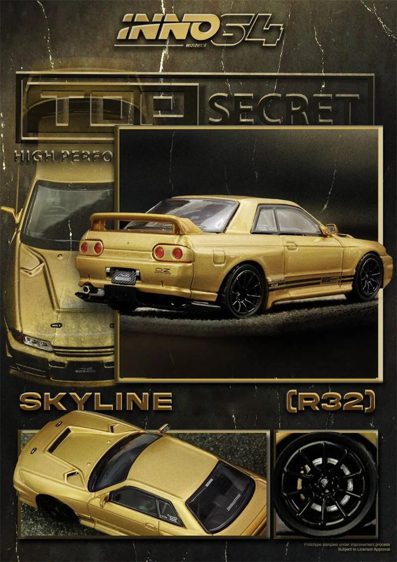 INNO 1:64 R89C LE MANS 1989 No23 /TOP SECRET BNR32 (650R) Gold /CIVIC TYPE-R (FK8) Yellow Die-Cast Car Models Gifts
INNO 1:64 R89C LE MANS 1989 No23 /TOP SECRET BNR32 (650R) Gold /CIVIC TYPE-R (FK8) Yellow Die-Cast Car Models Gifts