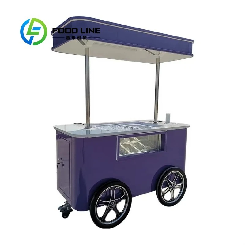 Customized Commercial Gelato Ice Cream Machine Mobile Vending Cart with Wheels for Outdoor Street Business CE Approved
Customized Commercial Gelato Ice Cream Machine Mobile Vending Cart with Wheels for Outdoor Street Business CE Approved