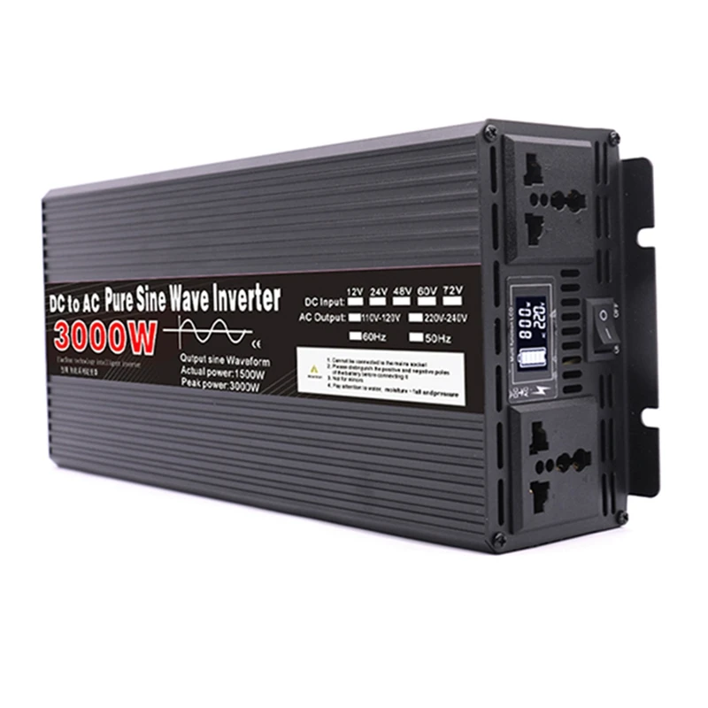 1 Set Transformer Power Converter Outdoor Inverter Car Home 12V To AC 220V 3000W
1 Set Transformer Power Converter Outdoor Inverter Car Home 12V To AC 220V 3000W