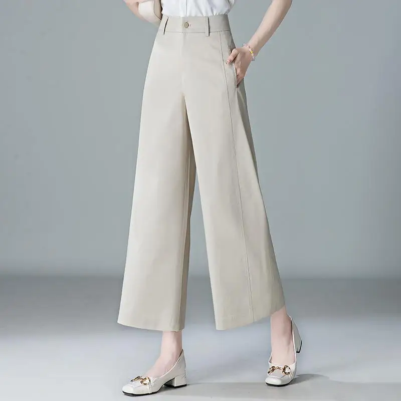 Cooling Sensation Wide Leg Casual Pants for Women Summer New 2024 Tianli Rylcel Lyocell Fabric Light Weight Nine Points
Cooling Sensation Wide Leg Casual Pants for Women Summer New 2024 Tianli Rylcel Lyocell Fabric Light Weight Nine Points