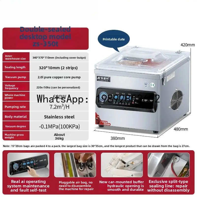 P30-Vacuum sealer food packaging machine - automatic large-scale vacuum packer for cooked foods, meat, and seafood
P30-Vacuum sealer food packaging machine - automatic large-scale vacuum packer for cooked foods, meat, and seafood