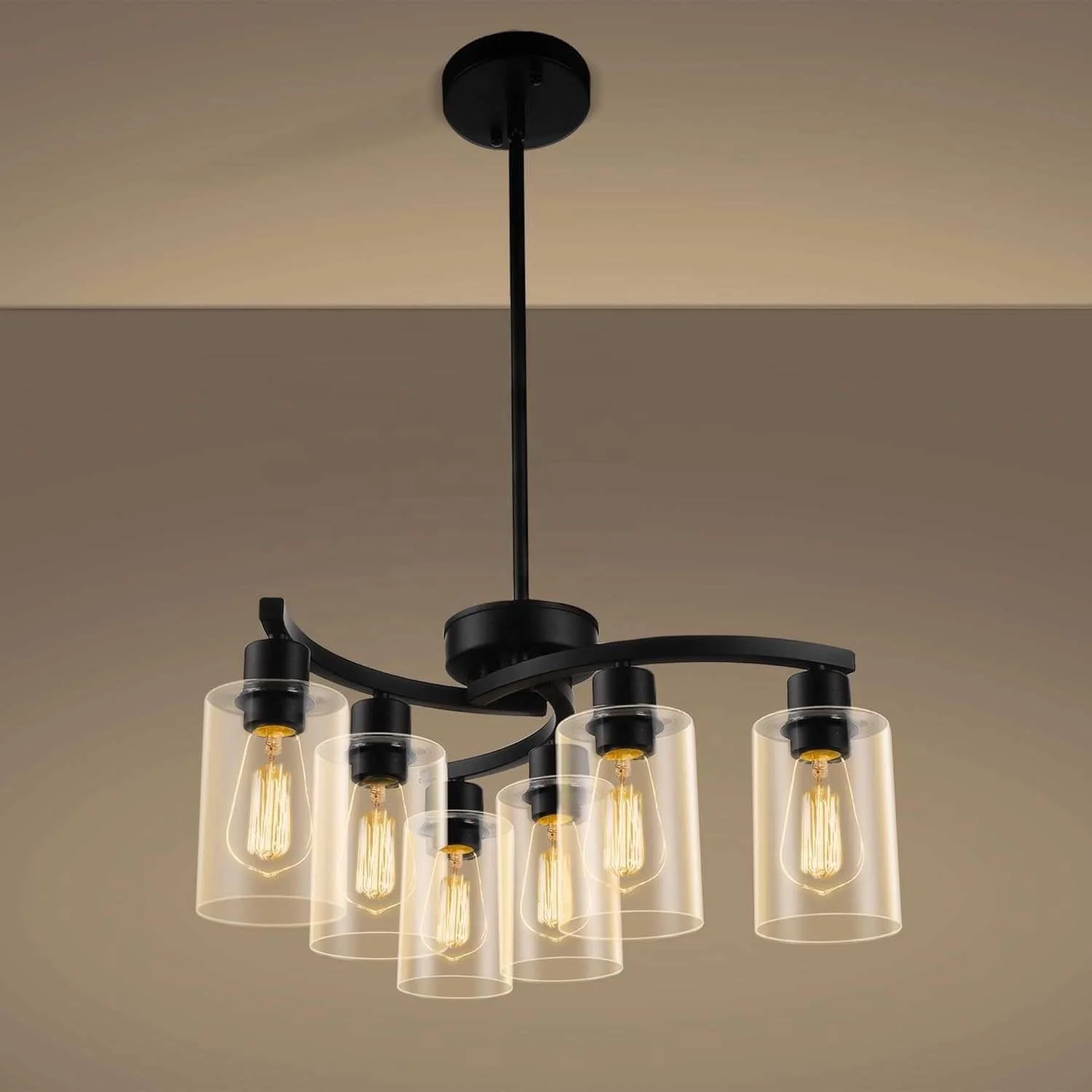 Vintage Pendant Light LED Iron Glass Chandelier Waterproof Wall Mounted for Living Room Restaurant Industrial Pendant Light
Vintage Pendant Light LED Iron Glass Chandelier Waterproof Wall Mounted for Living Room Restaurant Industrial Pendant Light