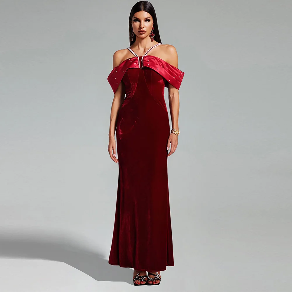 Customized Elegant Off the Shoulder Short Sleeves Evening Dress Modern Crystal Celebrity Gowns High Quality Beading Party Dress
Customized Elegant Off the Shoulder Short Sleeves Evening Dress Modern Crystal Celebrity Gowns High Quality Beading Party Dress